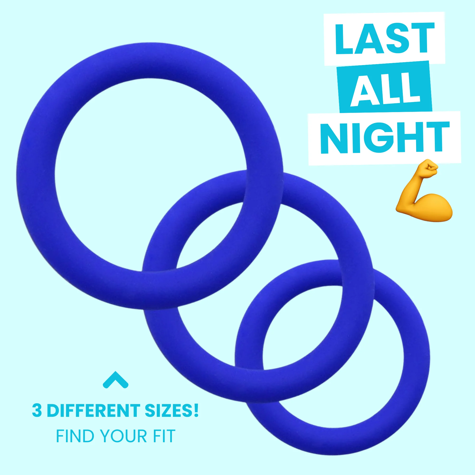 Silicone Thick Erection Stacking Cock Ring Set