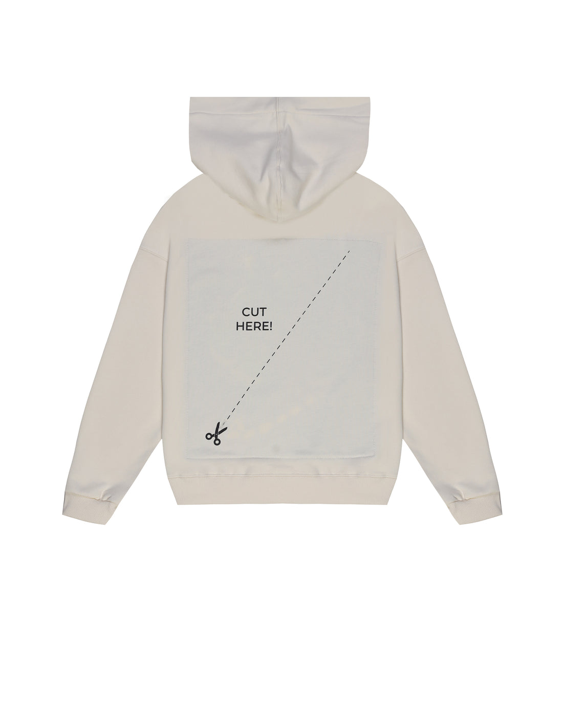 CUT ALONG THE LINES OVER HOODIE