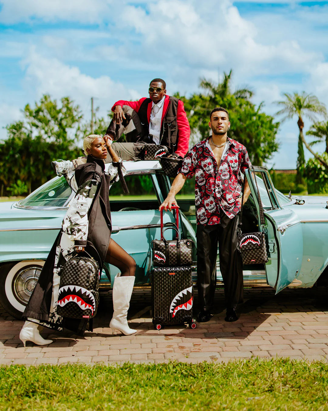 Drip Check Shark Mini Duffle