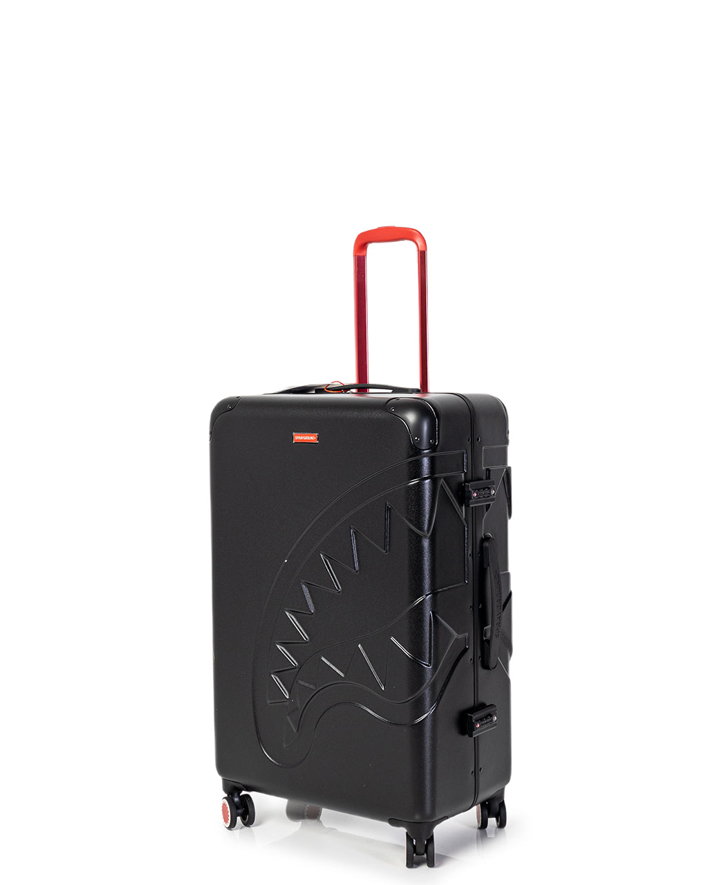 Black Molded Shark Mouth Large Luggage