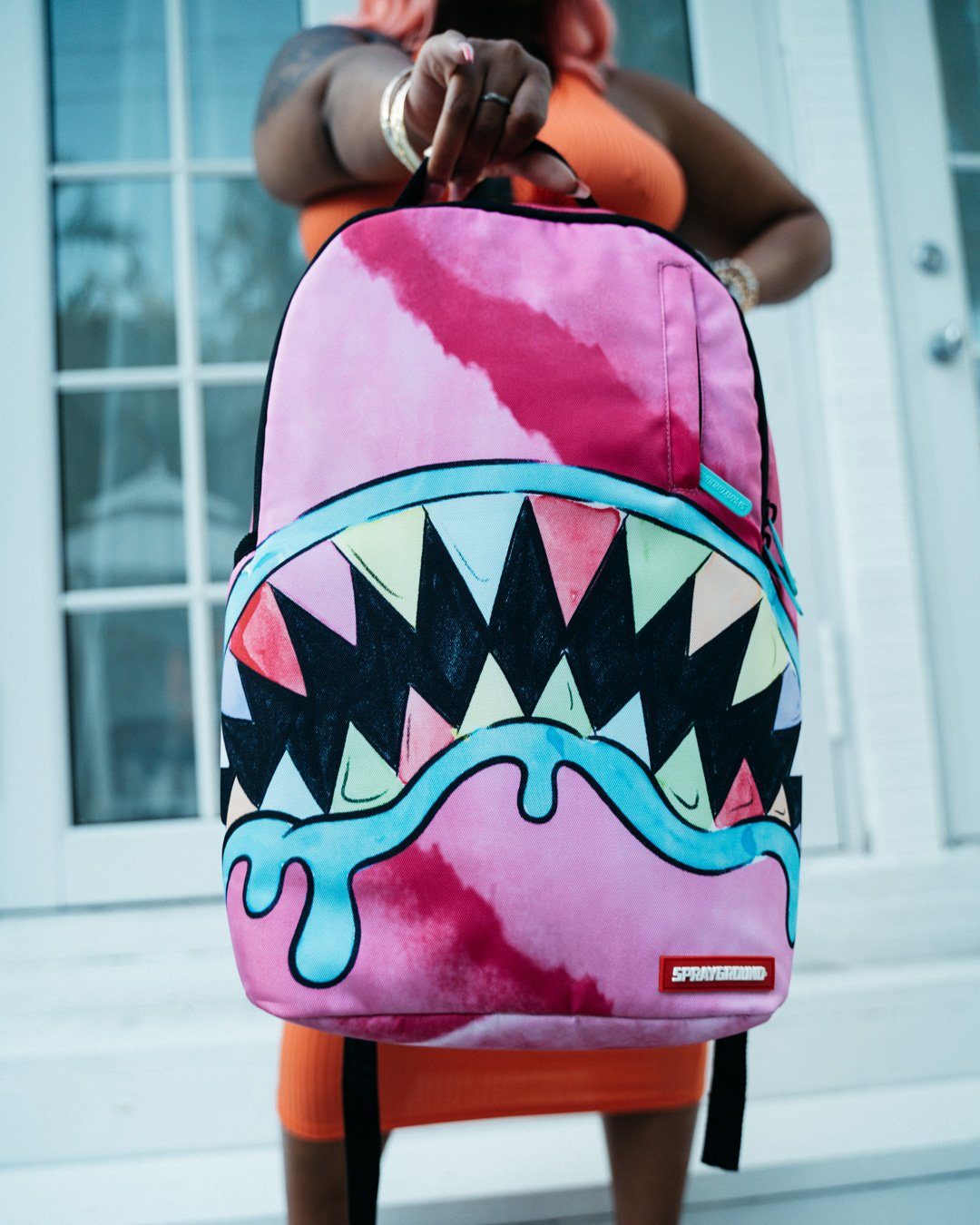 Sprayground Backpack PASTEL DELIGHT DLX BACKPACK SHARK Fuchsia