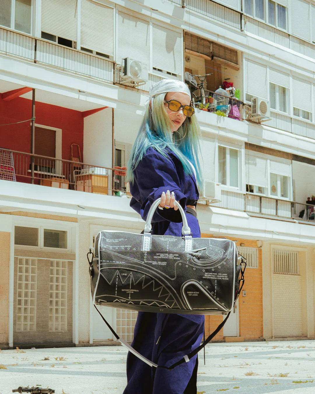 Reverse Technical Cut And Sew Duffle