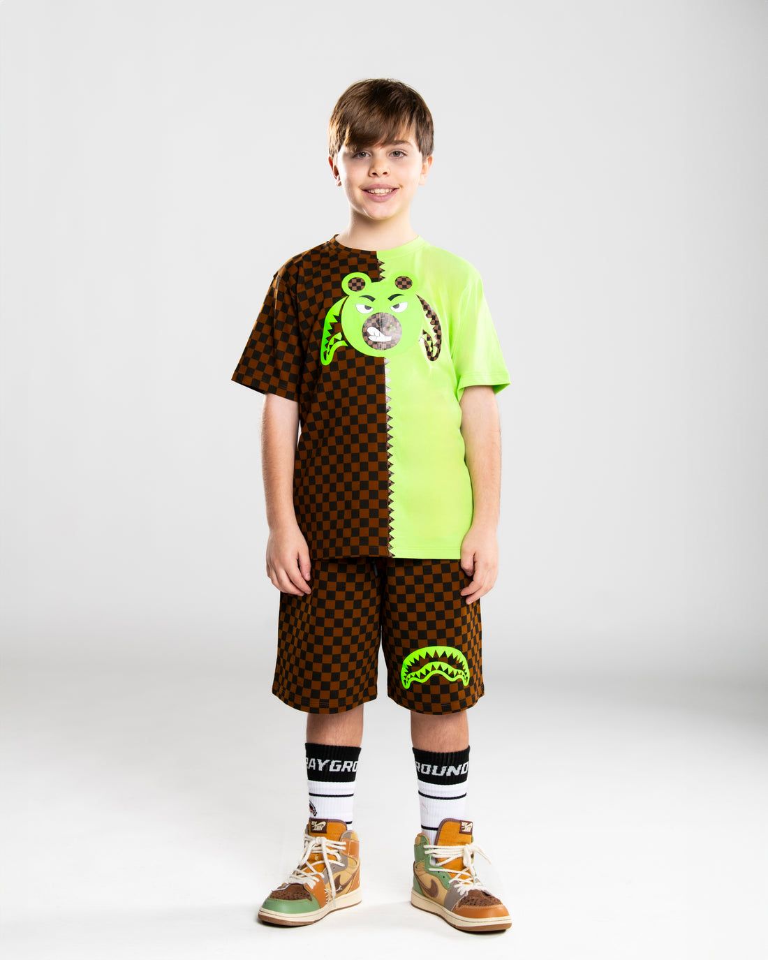 MONEY BEAR SPLIT REGULAR T-SHIRT