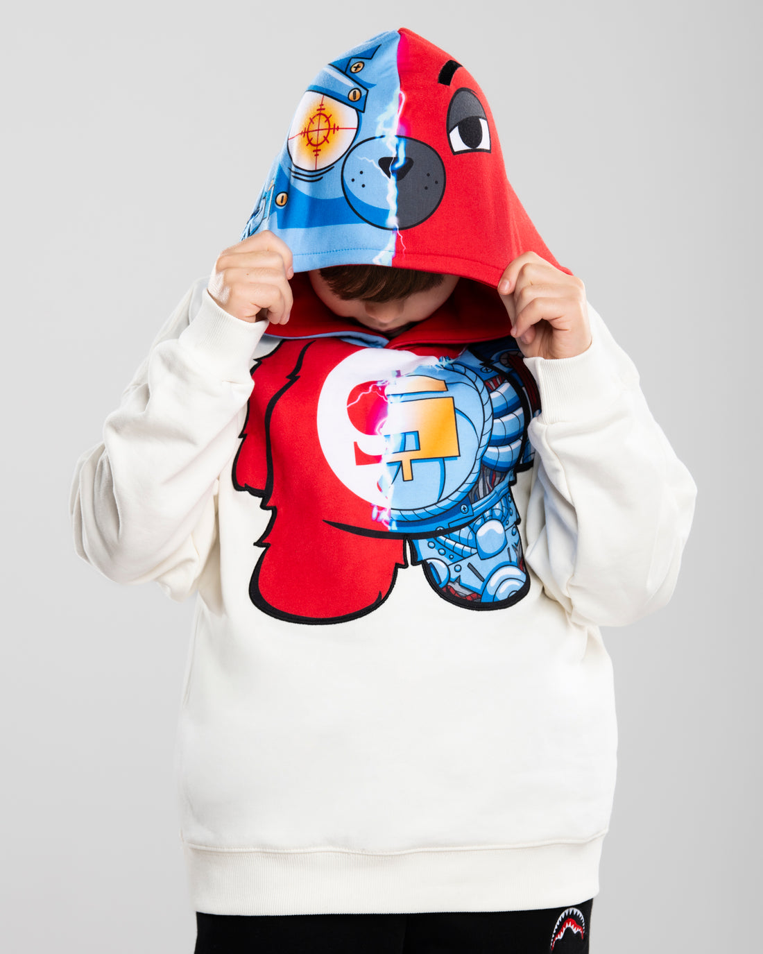 CYBORG BEAR OVER HOODIE