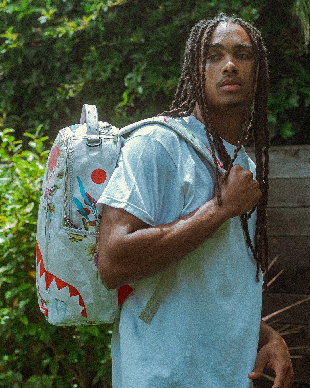 Sprayground Backpack IN THE GARDEN BACKPACK White