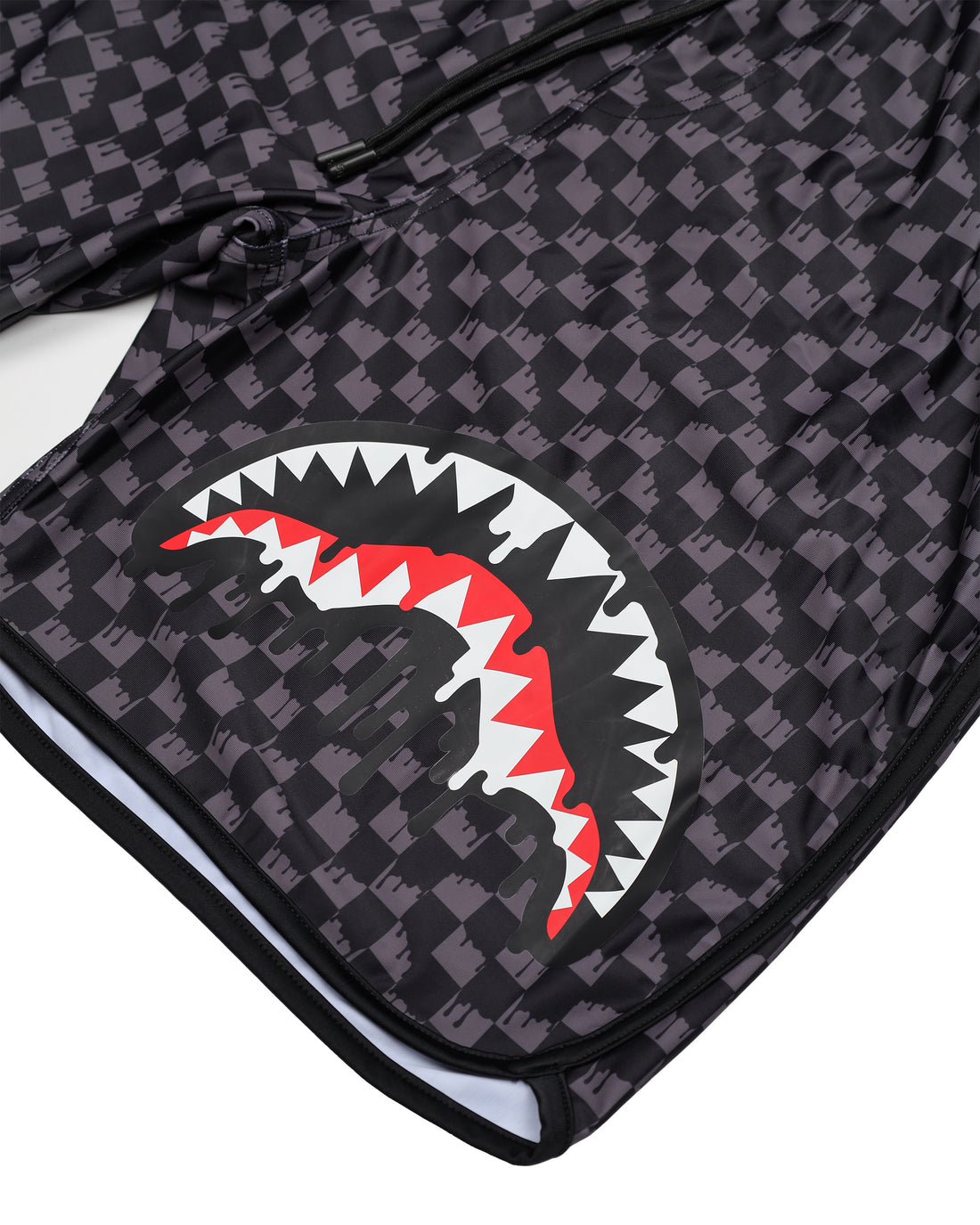 DRIP CHECKERED SWIM TRUNKS