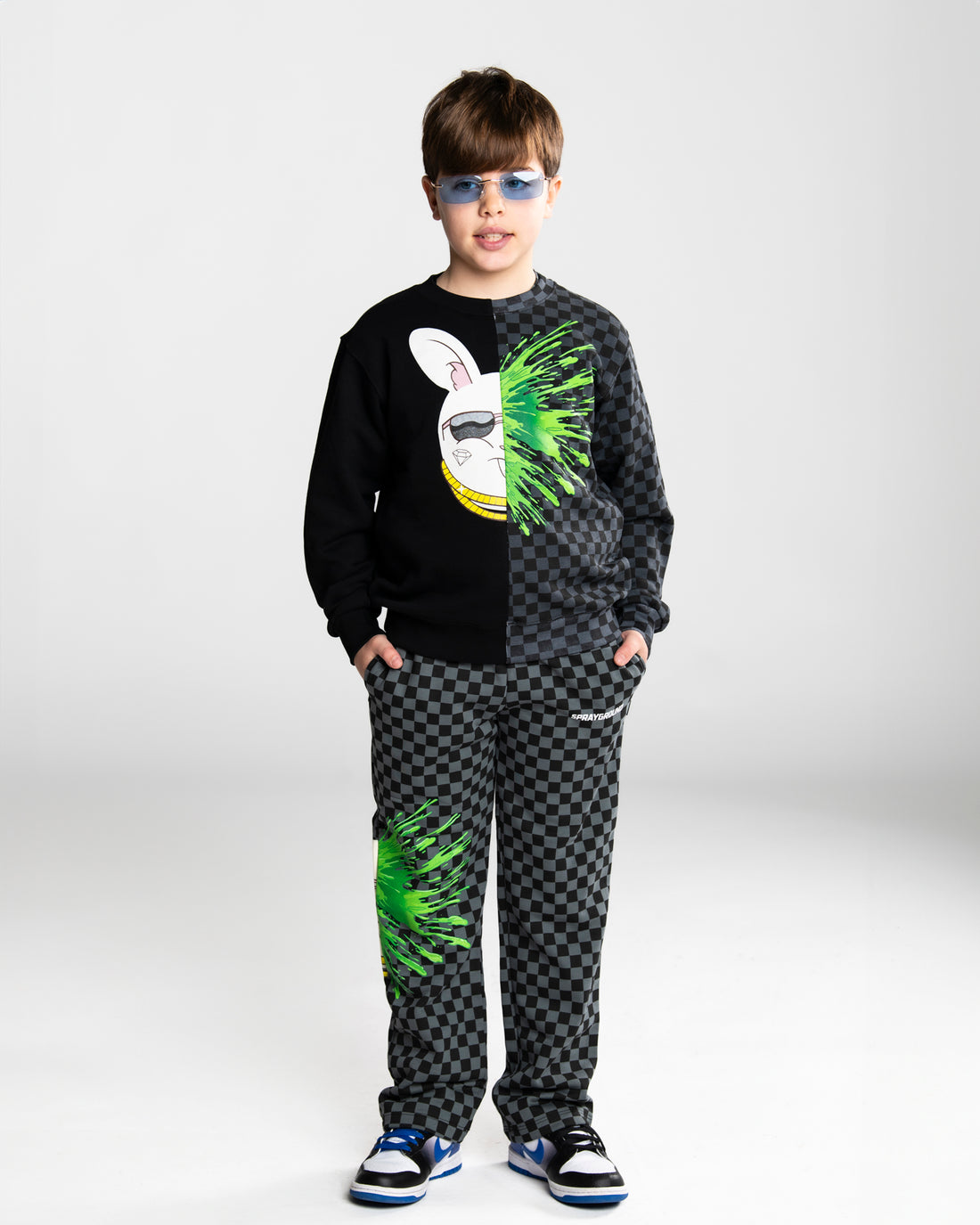 SPLATTER BUNNY SPLIT REGULAR CREWNECK