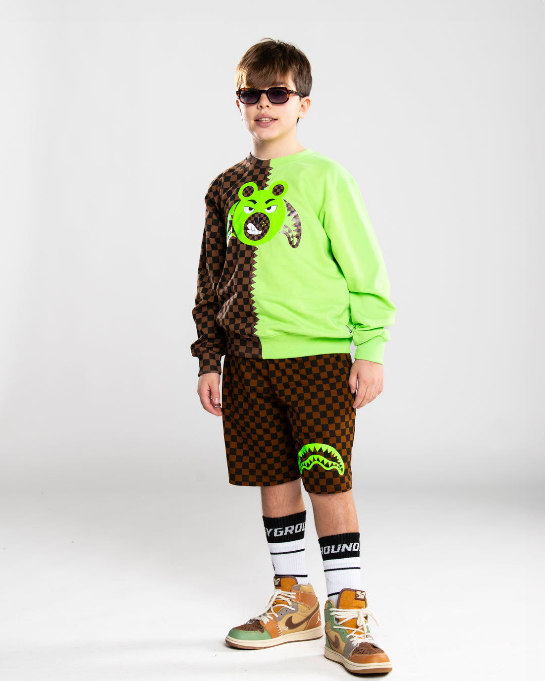 MONEY BEAR SPLIT REGULAR CREWNECK