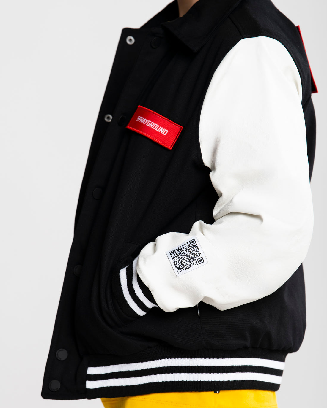 DETACH AND STICK IT VARSITY JACKET