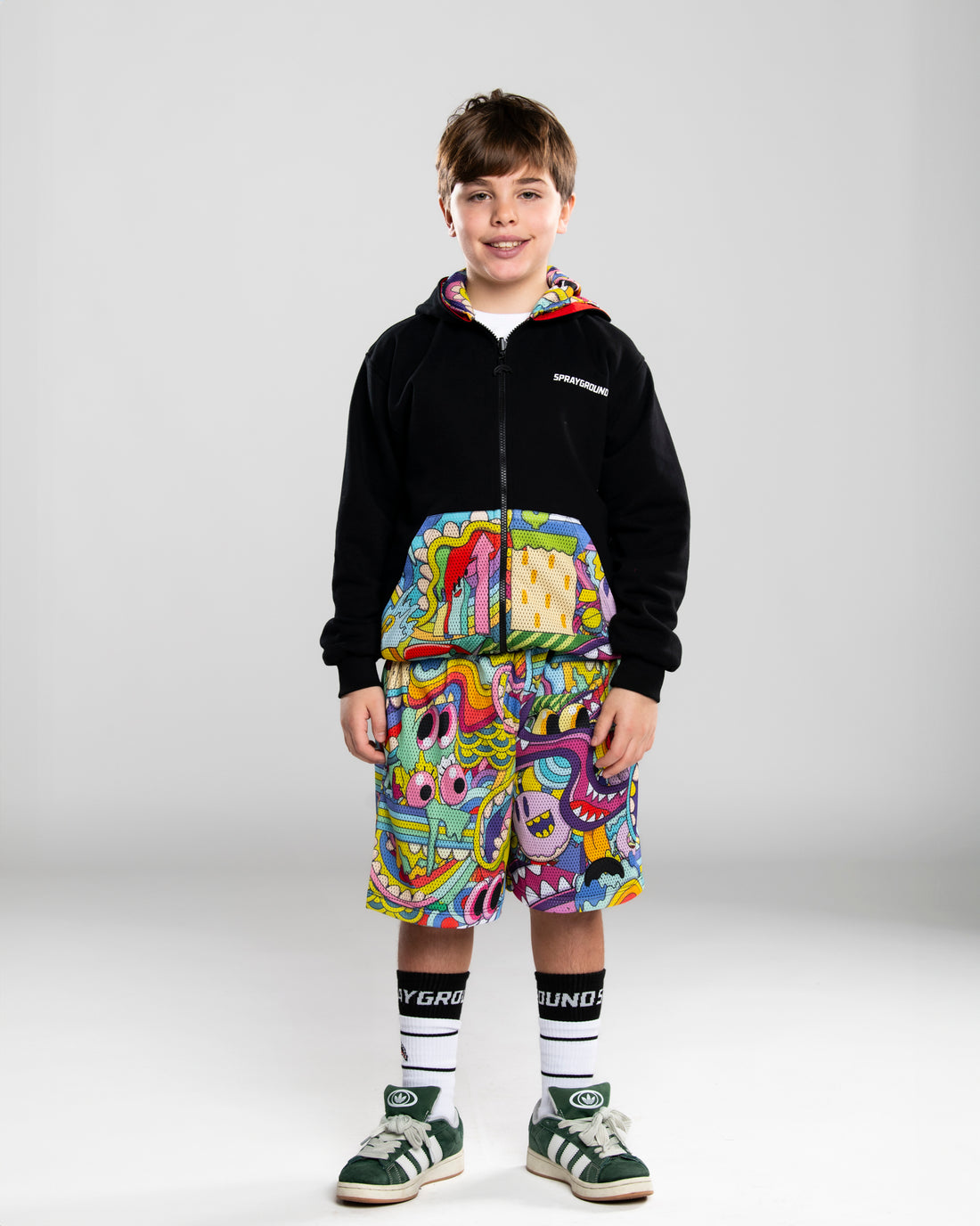 JELLY WORLD FIXES DOUBLE FACE MESH SHORTS