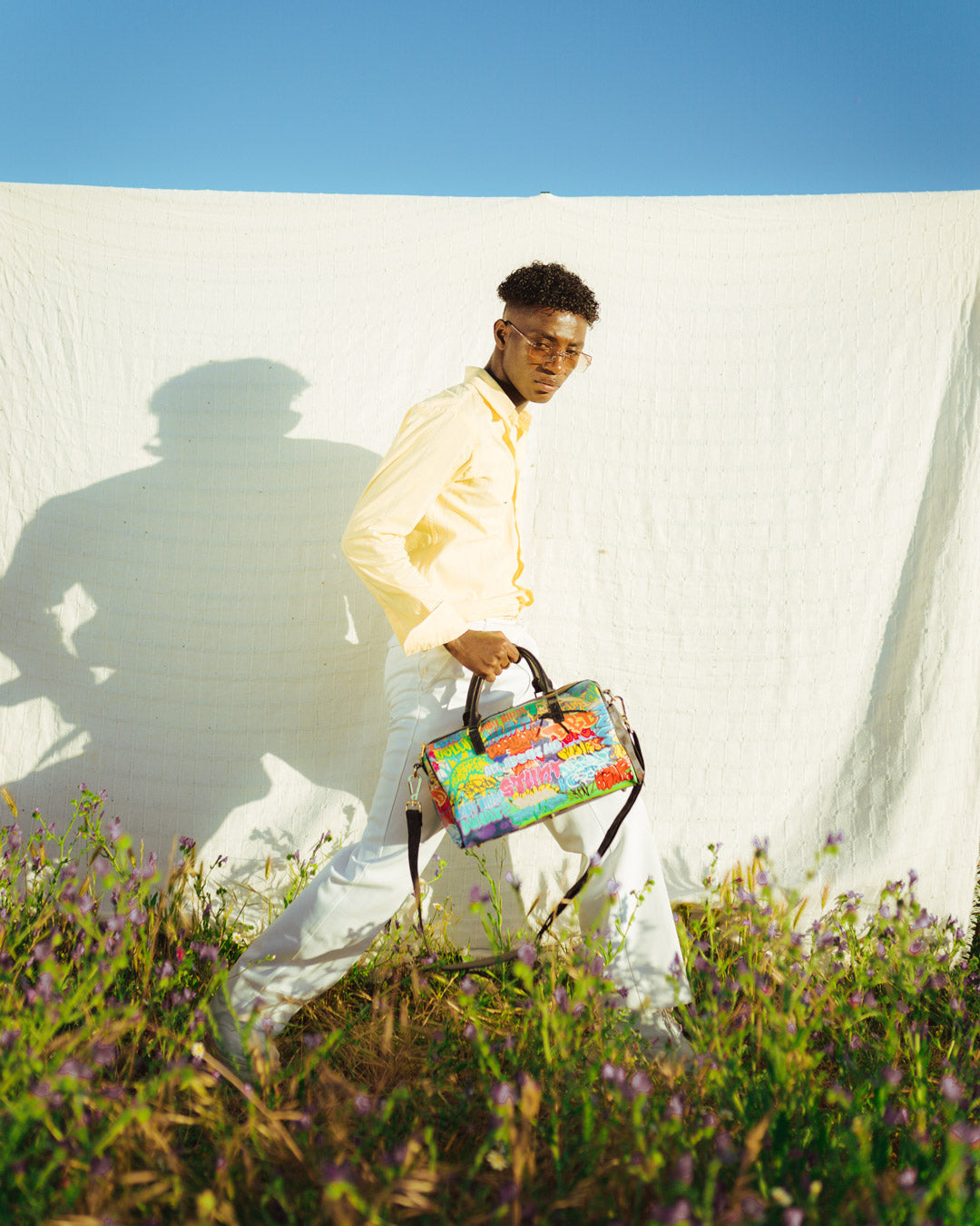 Gold Astro Checkered Reveal Duffle 910d4690nsz