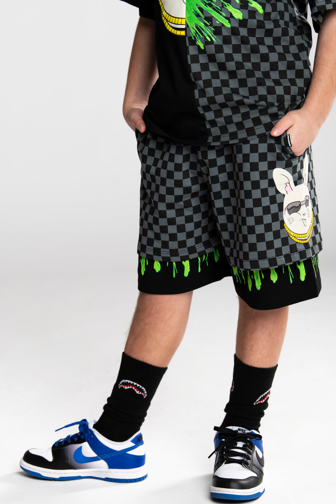 SPLATTER BUNNY DOUBLE SHORTS
