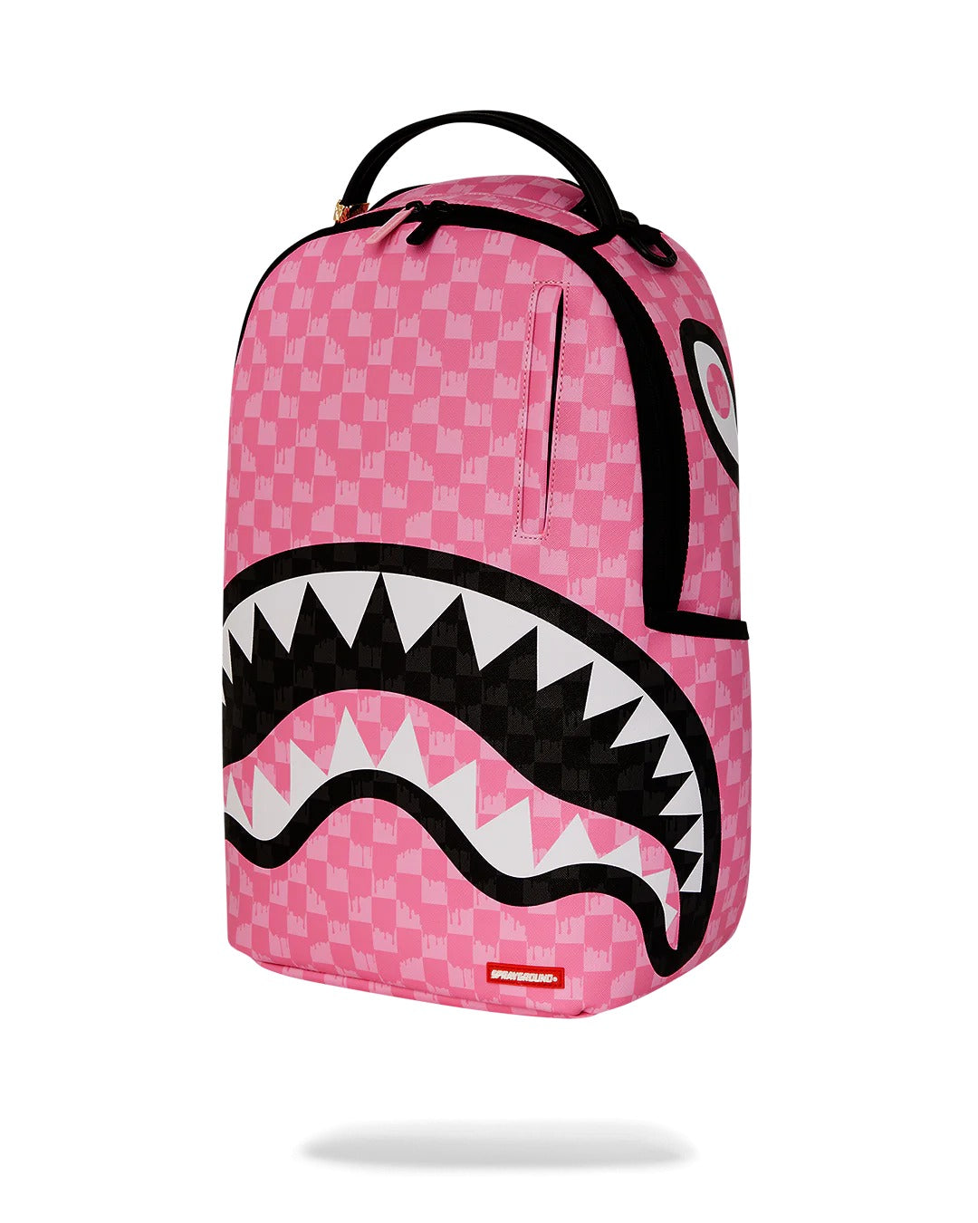 PINK AND BLACK DRIP CHECK DLXSV BACKPACK
