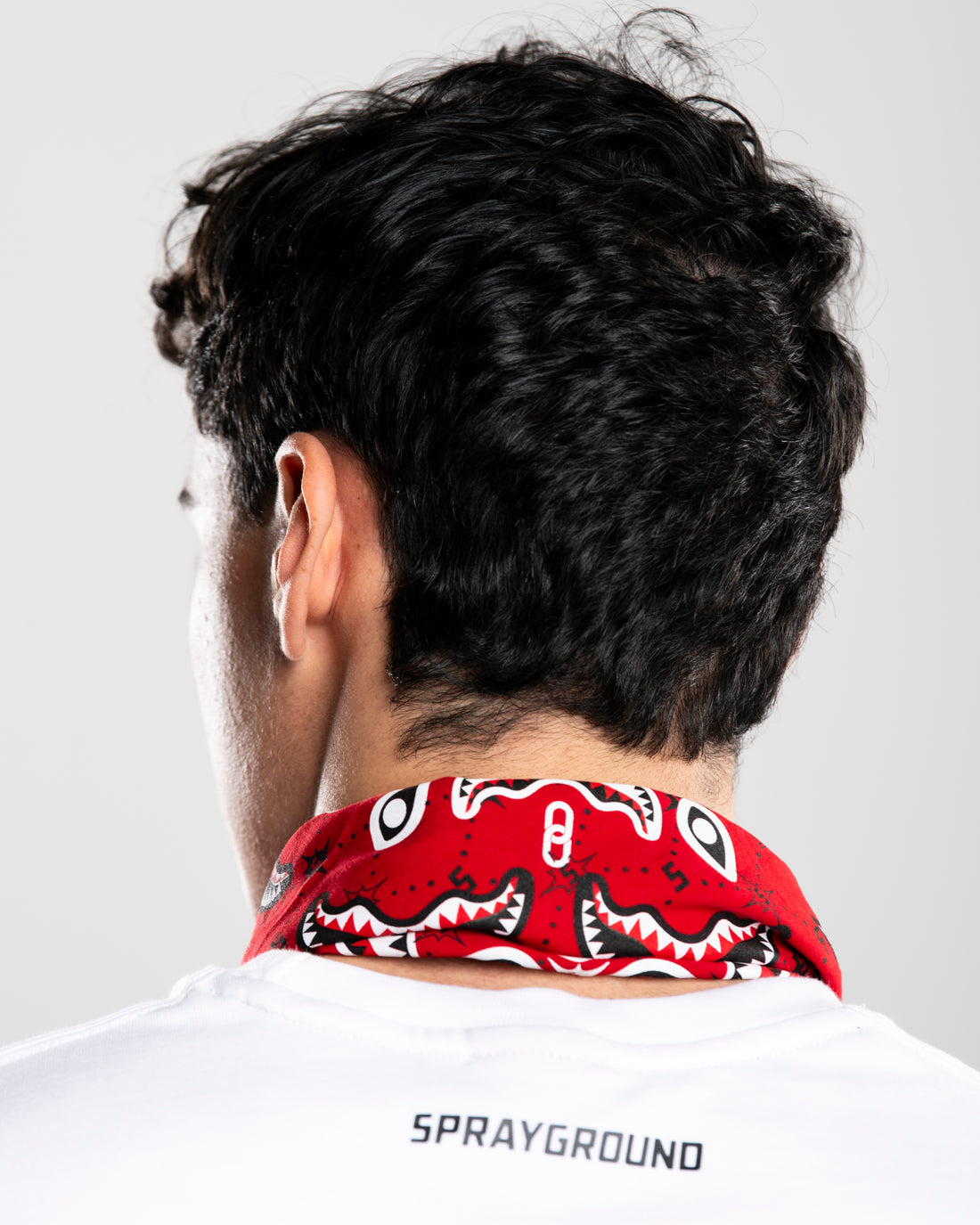 RED BANDANA - REGULAR WHITE T-SHIRT