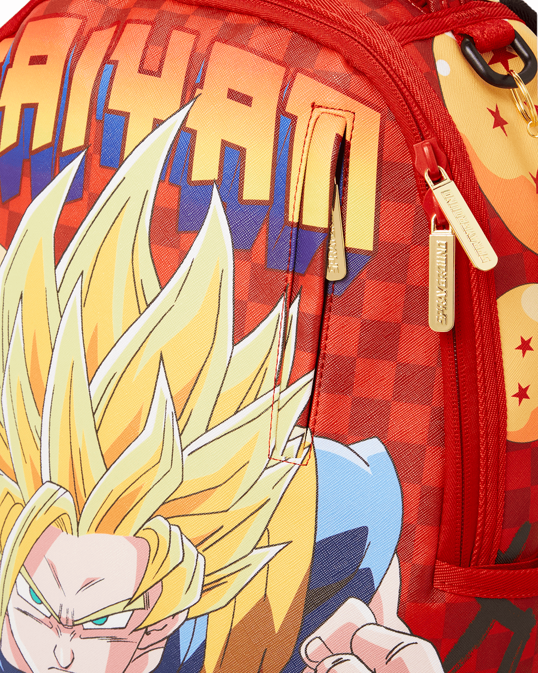 Sprayground Backpack DBZ ON THE RUN RED CHECK Red