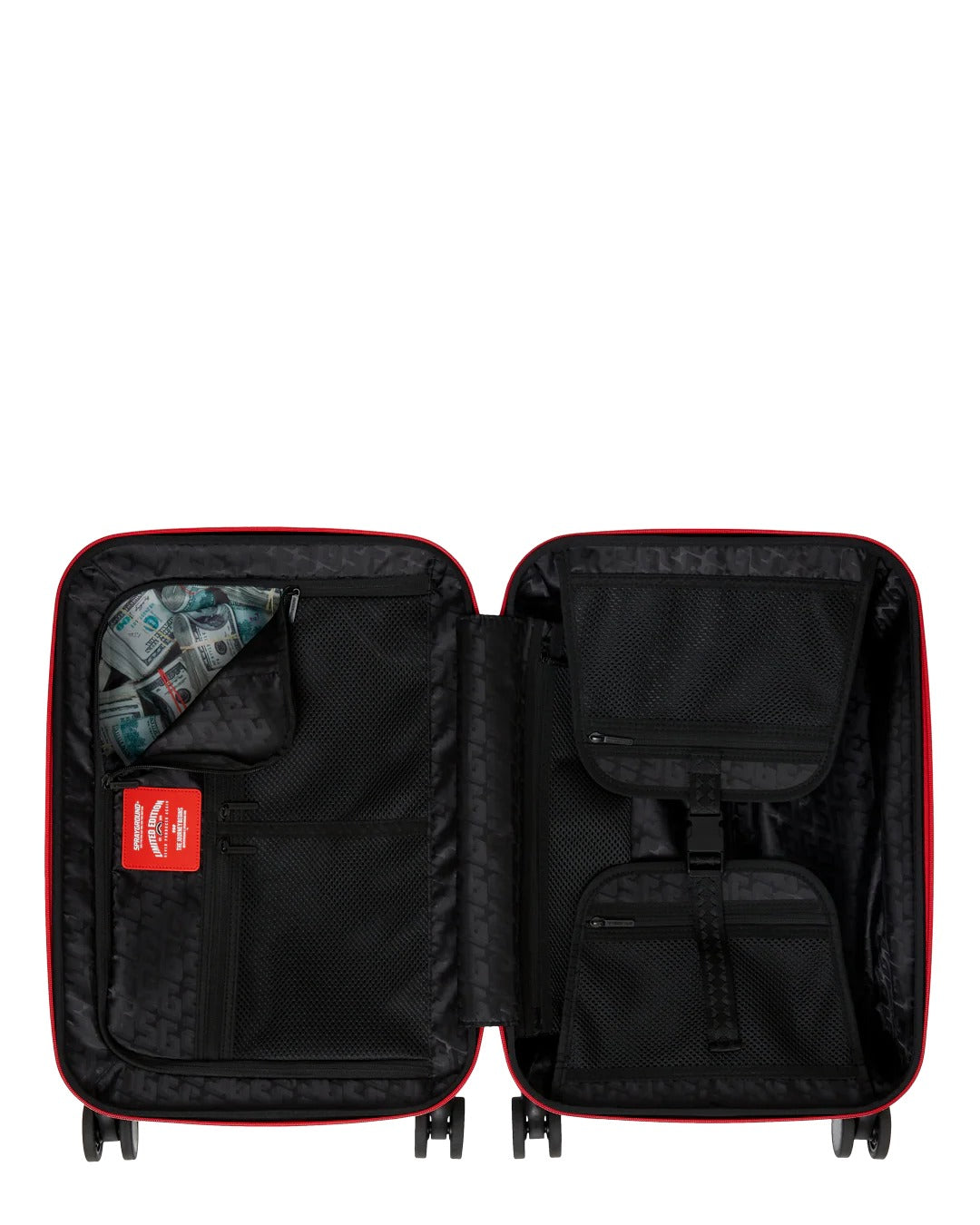 PRINTED ZIPPER SHARK CARRY-ON LUGGAGE