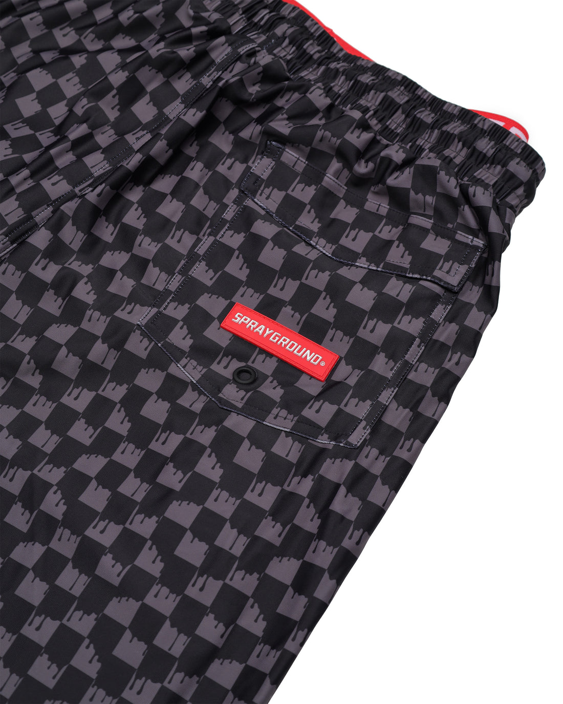 DRIP CHECKERED SWIM TRUNKS