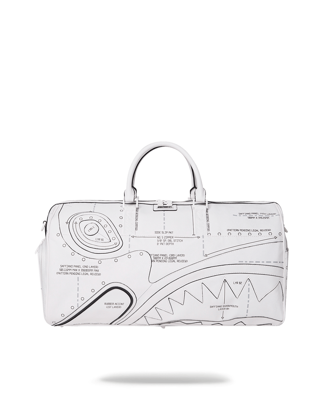 Sprayground Bag TECHNICAL CUT SEW DUFFLE White