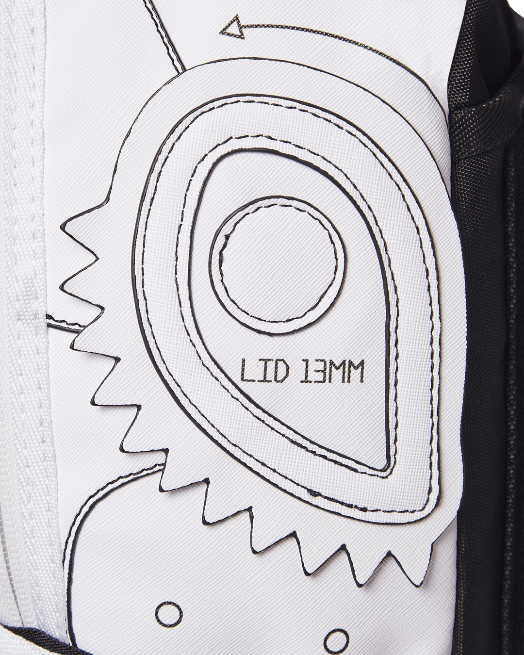 Sprayground Backpack TECHNICAL CUT SEW SHARK White