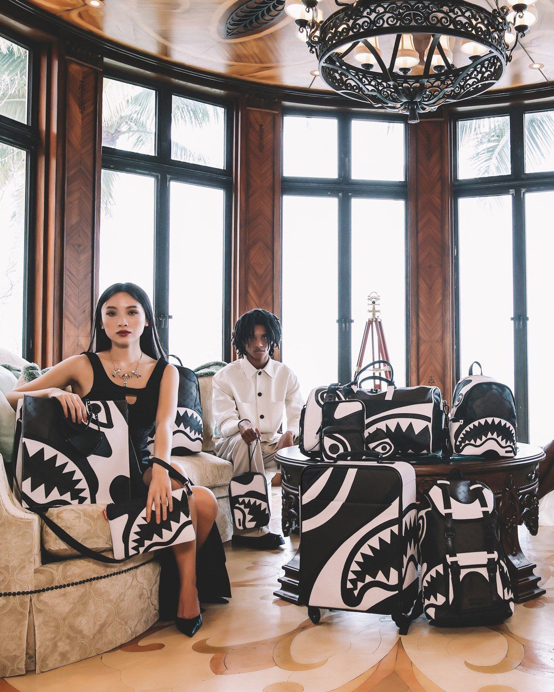 V.v.i.p. Cut & Sew Vegan Leather Carry-on Luggage