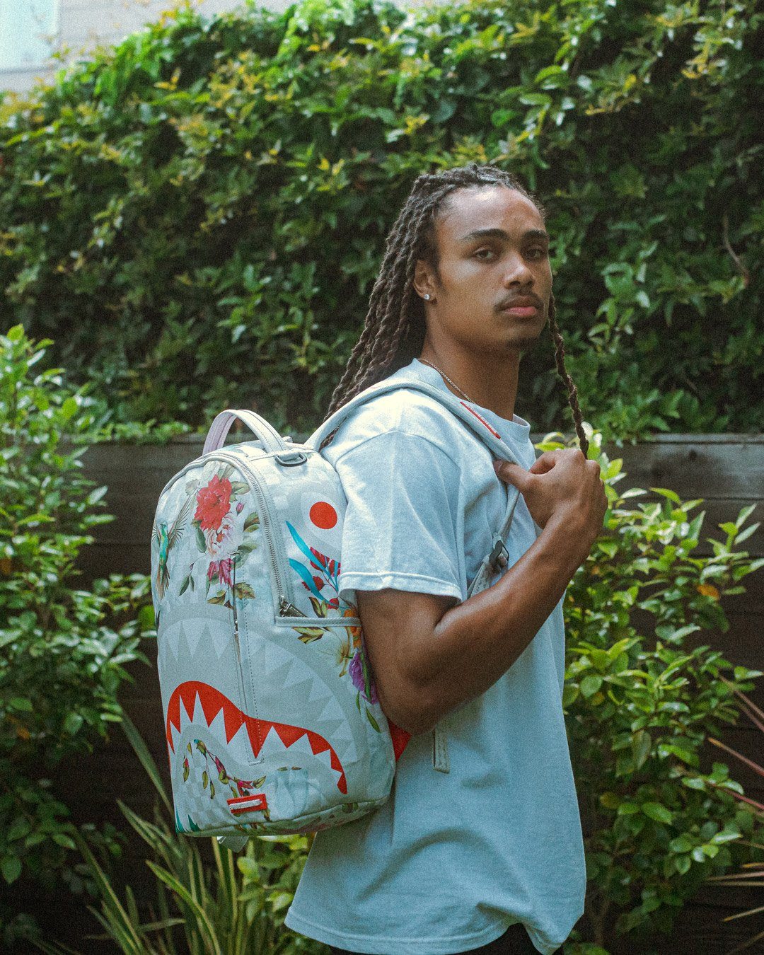 Sprayground Backpack IN THE GARDEN BACKPACK White