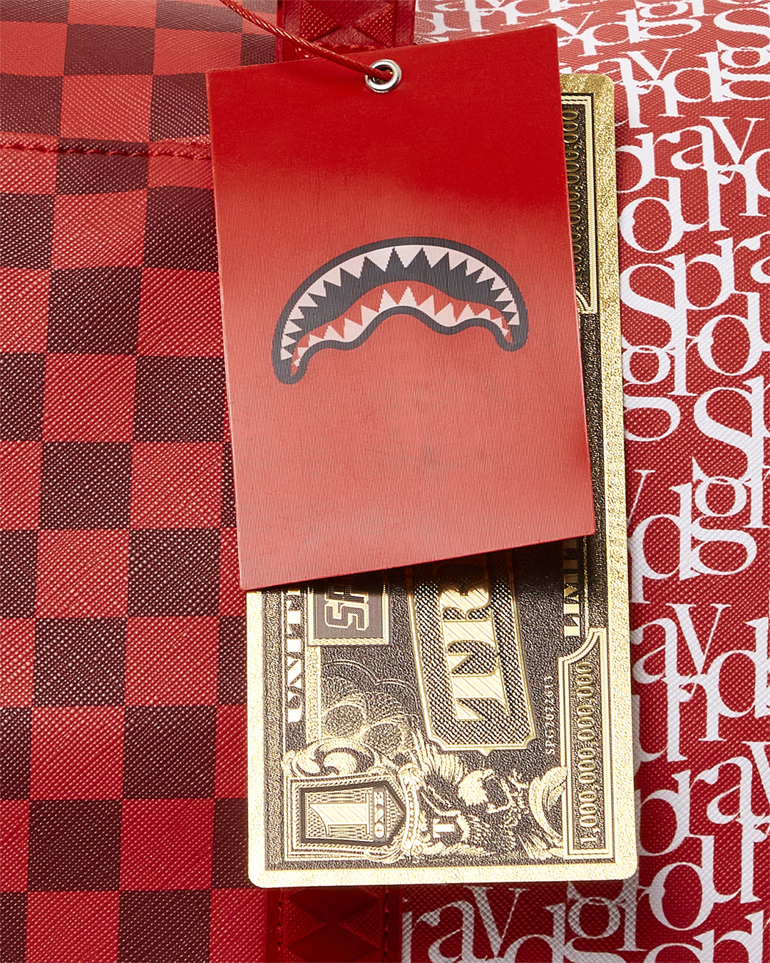 Tri Split Red Duffle  910d4400nsz