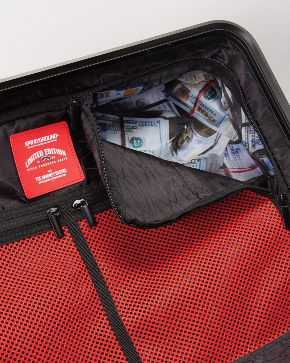 Red Molded Shark Mouth Carry-on Luggage