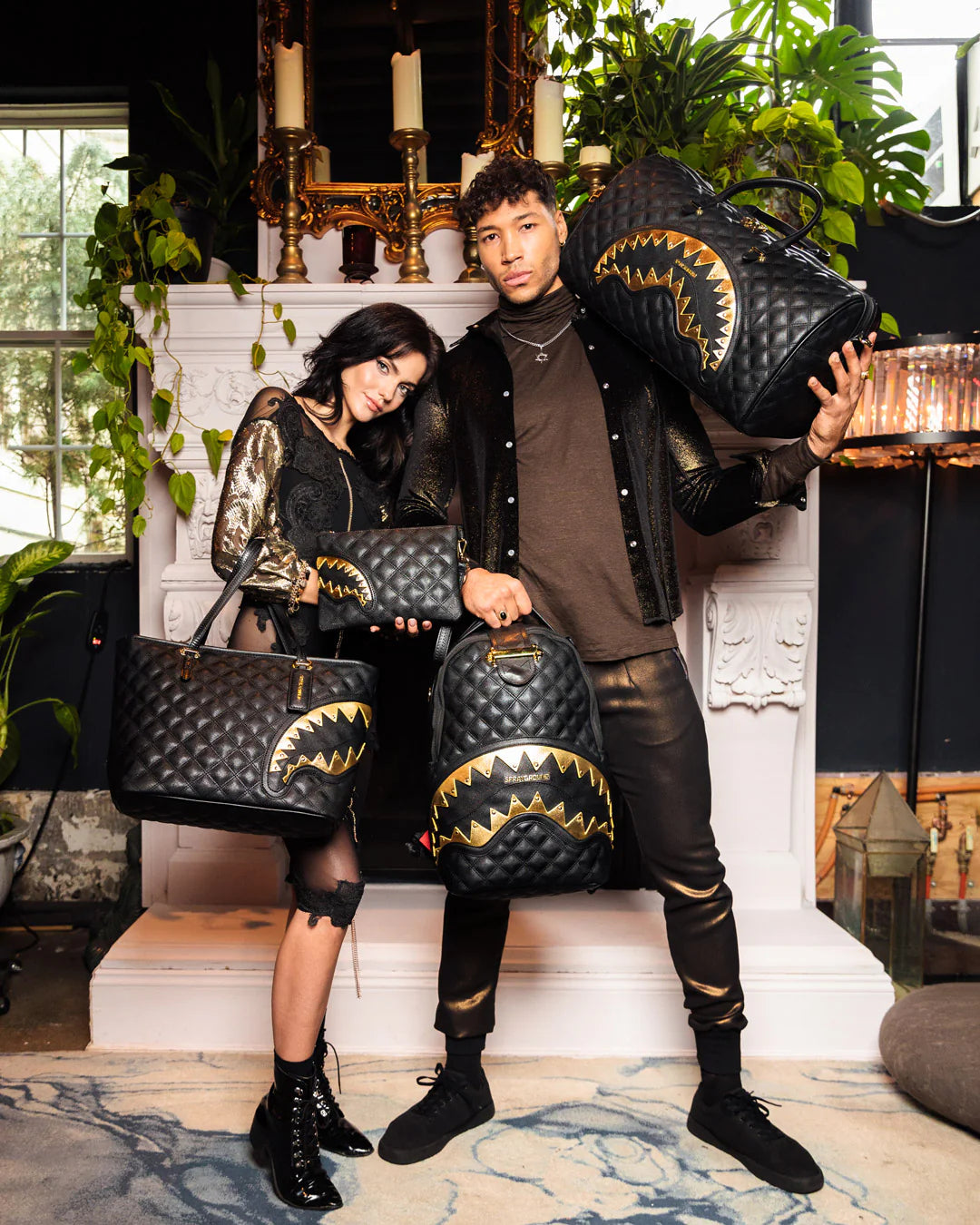 Black Mamba Quilted Duffle
