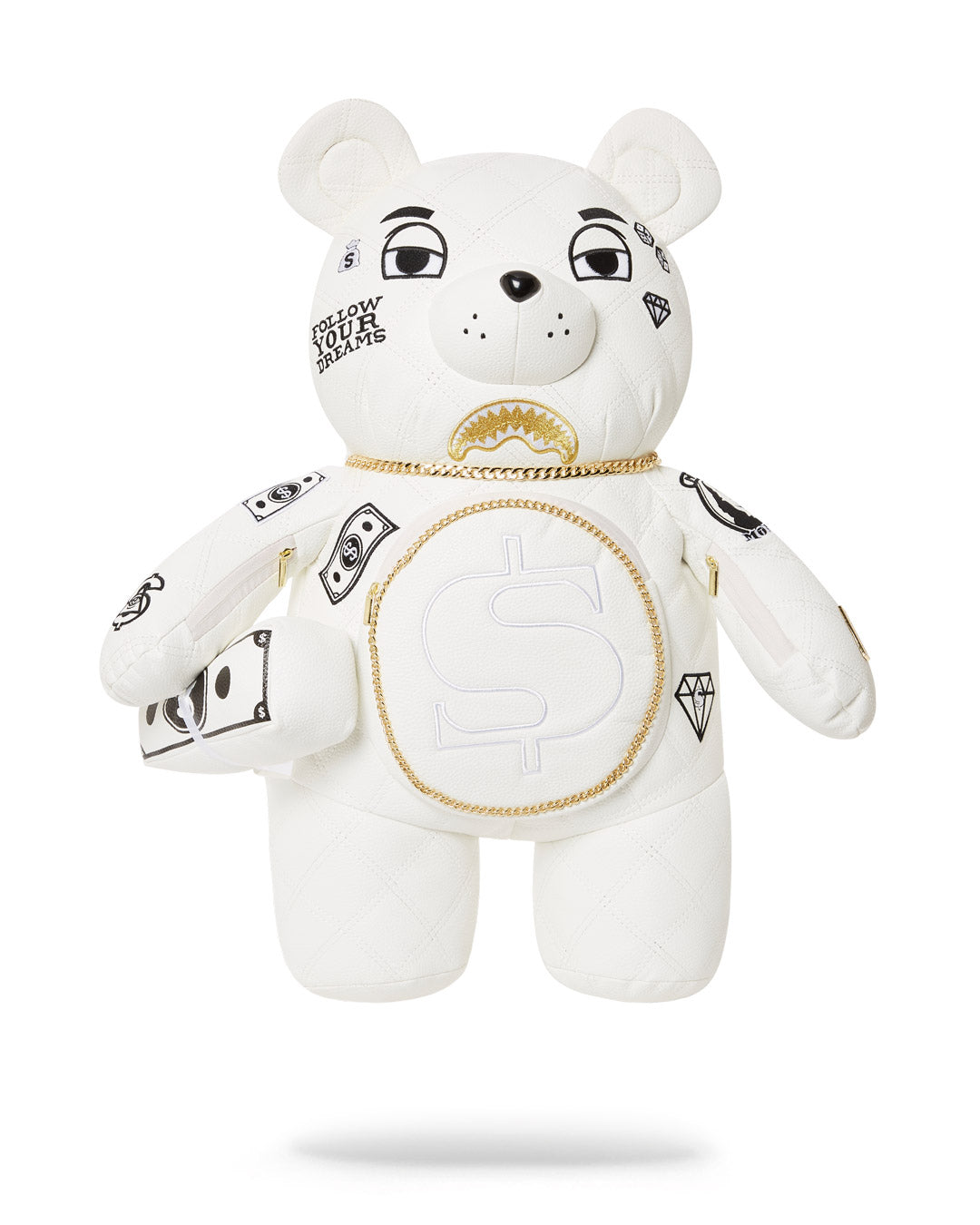 Rivieria White Gold Bear Backpack