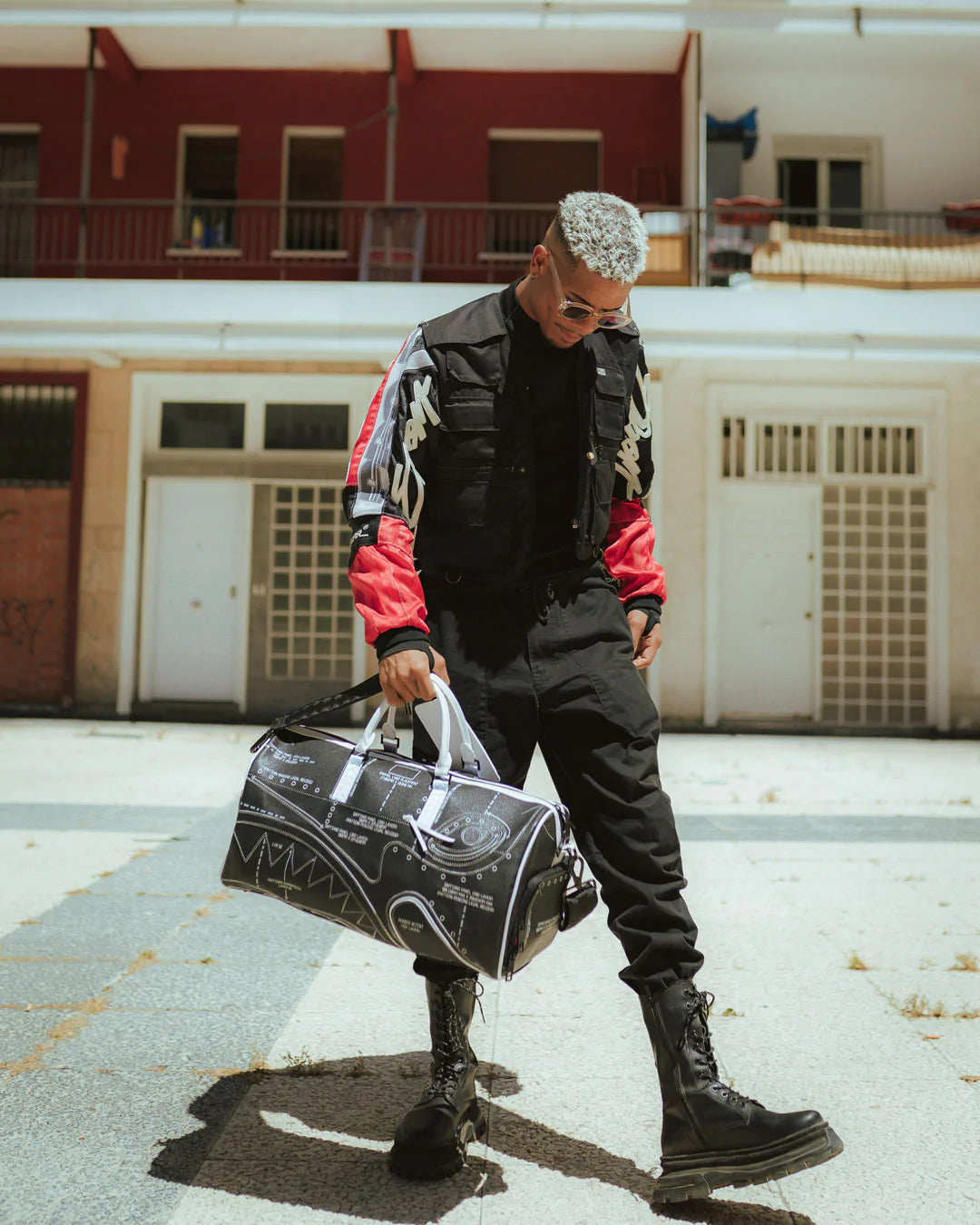 Reverse Technical Cut And Sew Duffle