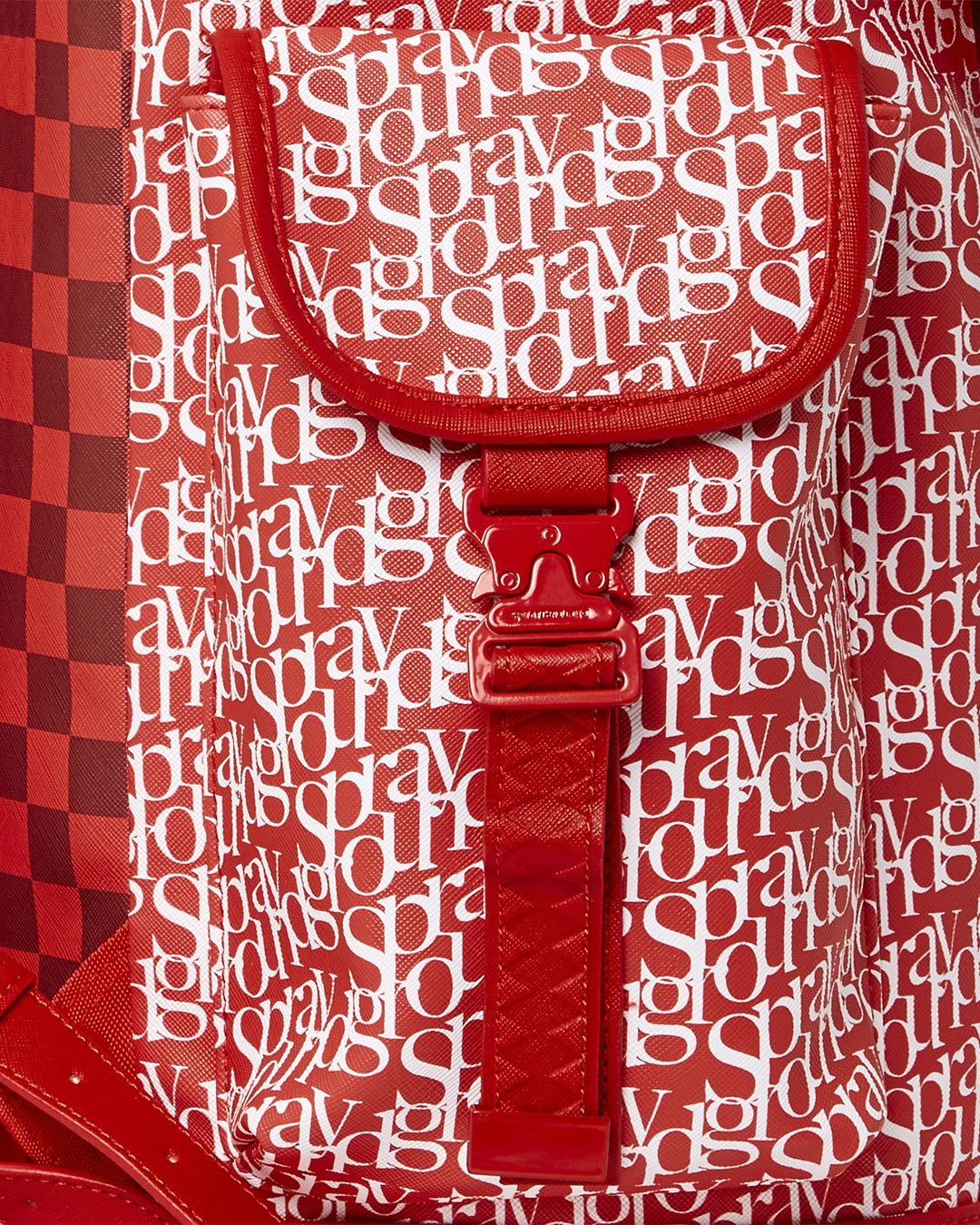 Tri Split Red Monte Carlo Backpack  910b4513nsz