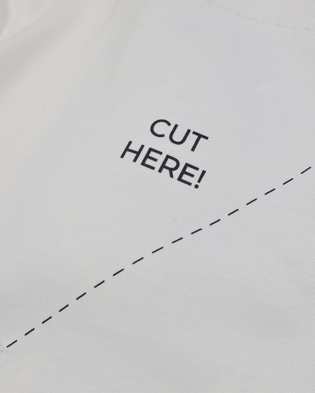 CUT ALONG THE LINES OVER HOODIE