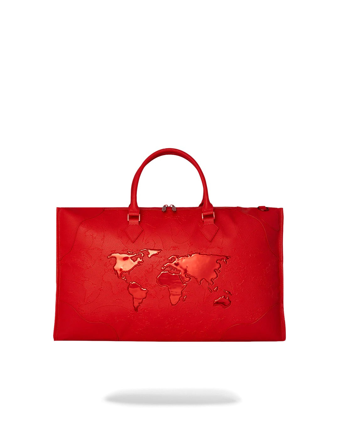 JAMES GLOBAL RED PYRAMID LARGE DUFFLE