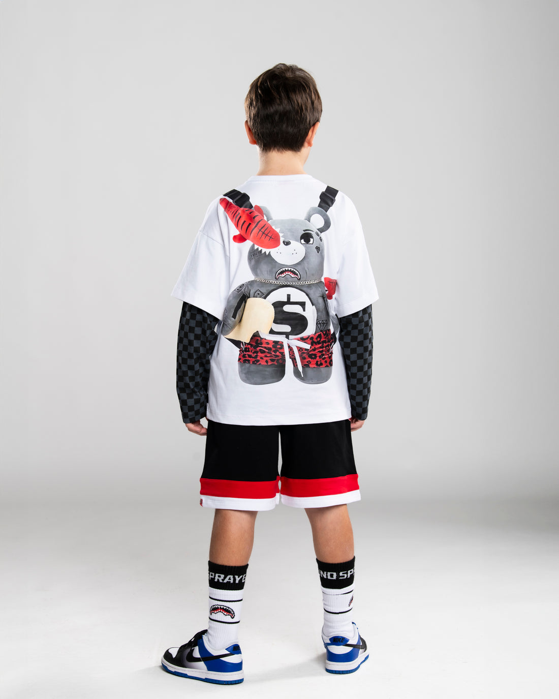 TEDDYBEAR BACKPACK DOUBLE T-SHIRT