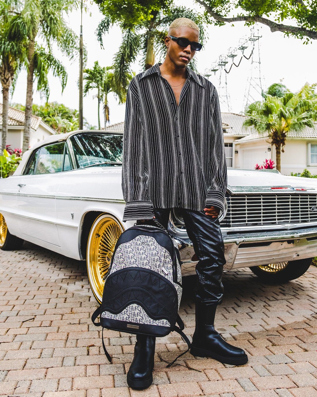 Sprayground Backpack SG ALL DAY BACKPACK (DLXV) Black