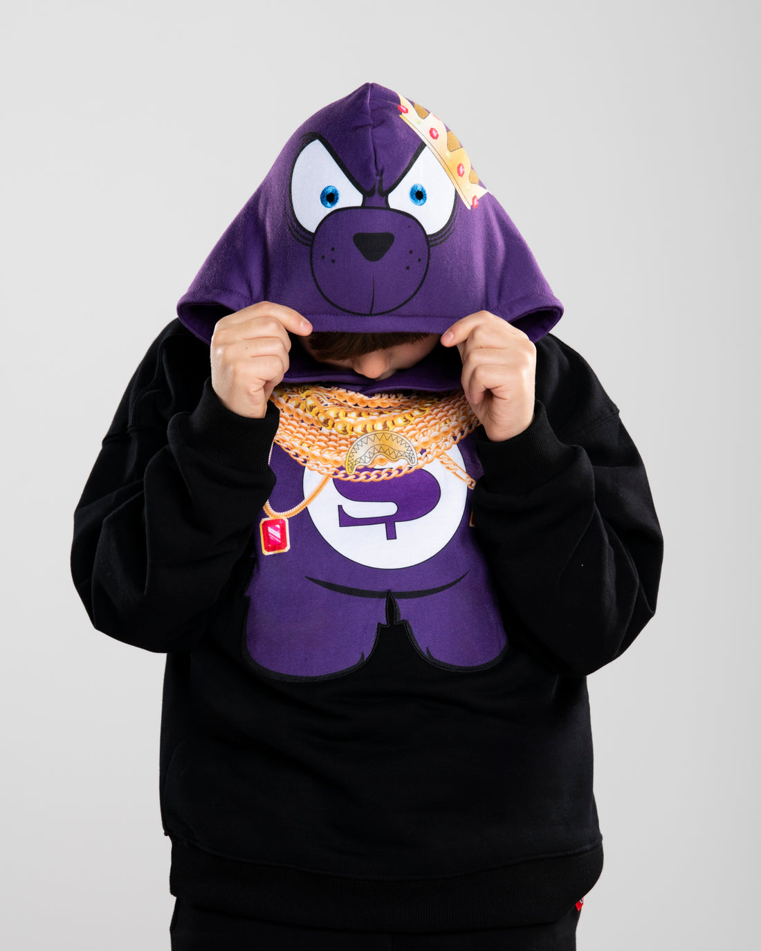 MANY CHAINS BEAR OVER HOODIE