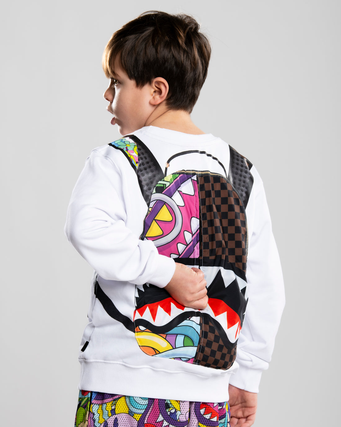 LUCID DREAMS JELLY WORLD FIXES BACKPACK IN THE CREWNECK