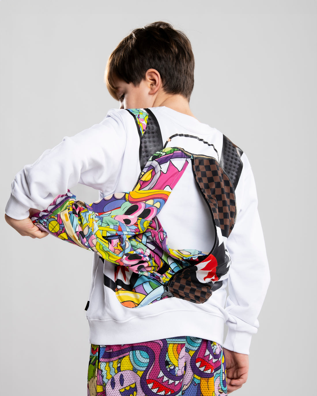 LUCID DREAMS JELLY WORLD FIXES BACKPACK IN THE CREWNECK
