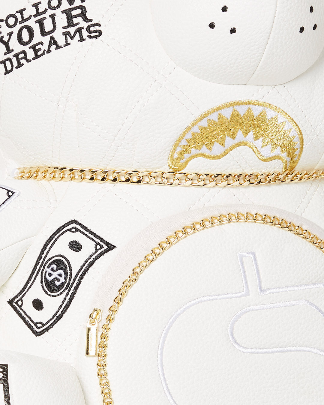 Rivieria White Gold Bear Backpack