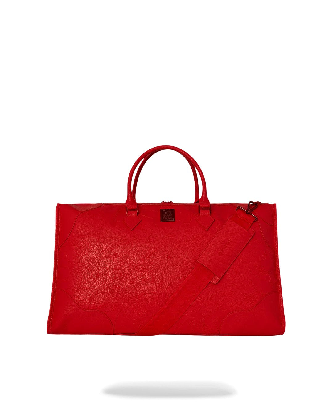 JAMES GLOBAL RED PYRAMID LARGE DUFFLE