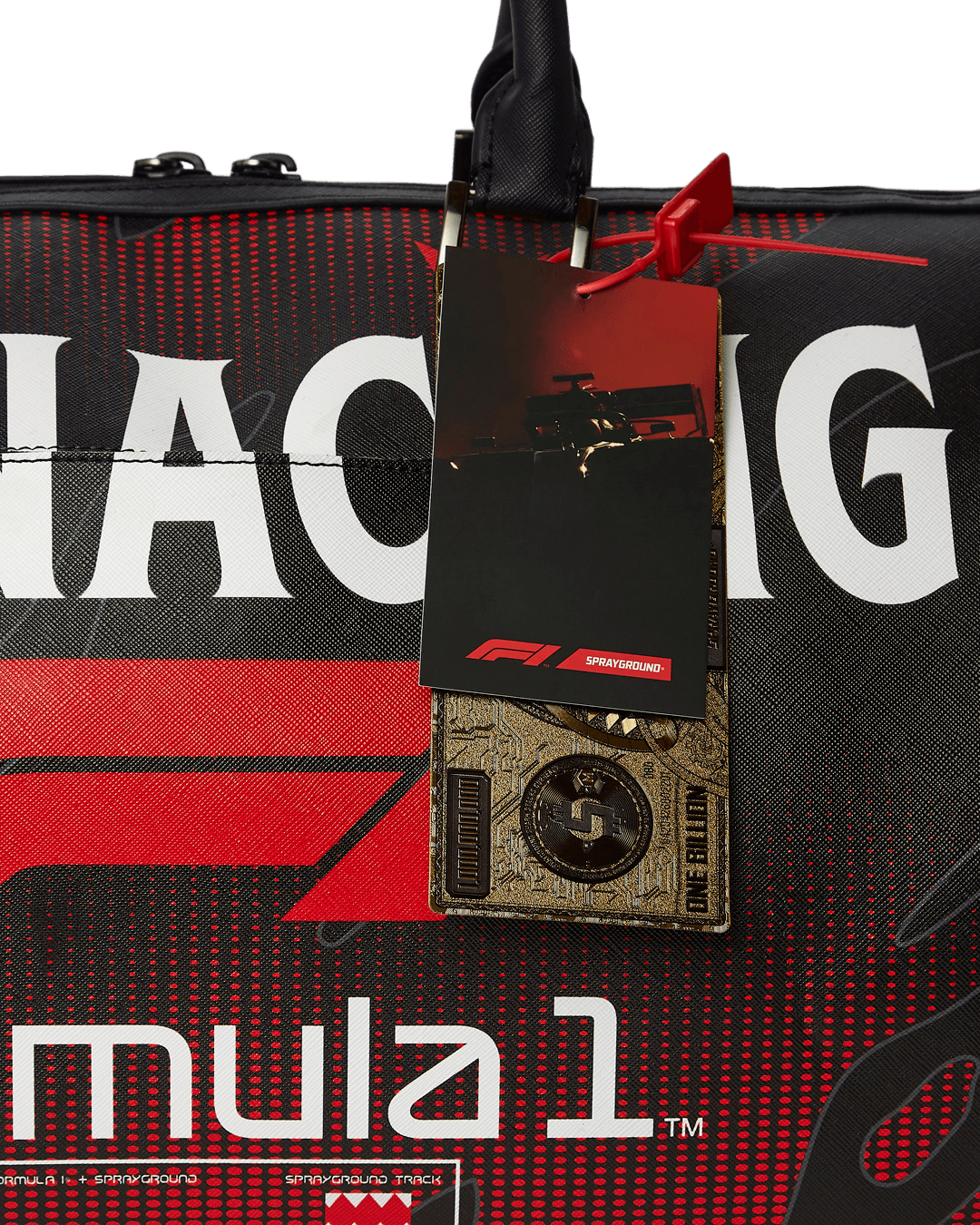 Sprayground Bag FORMULA 1 MENACING DUFFLE Black