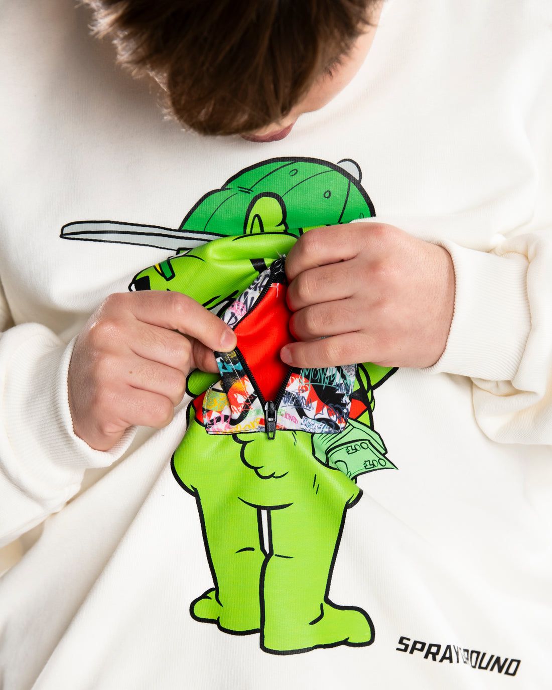 SHARKS IN THE RIZZ BEAR OVER CREWNECK