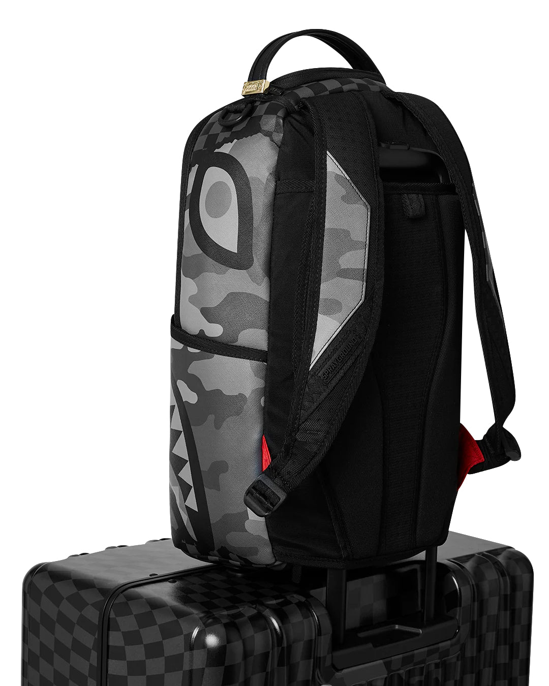 Split Up Camo Tear Large Hard Luggage