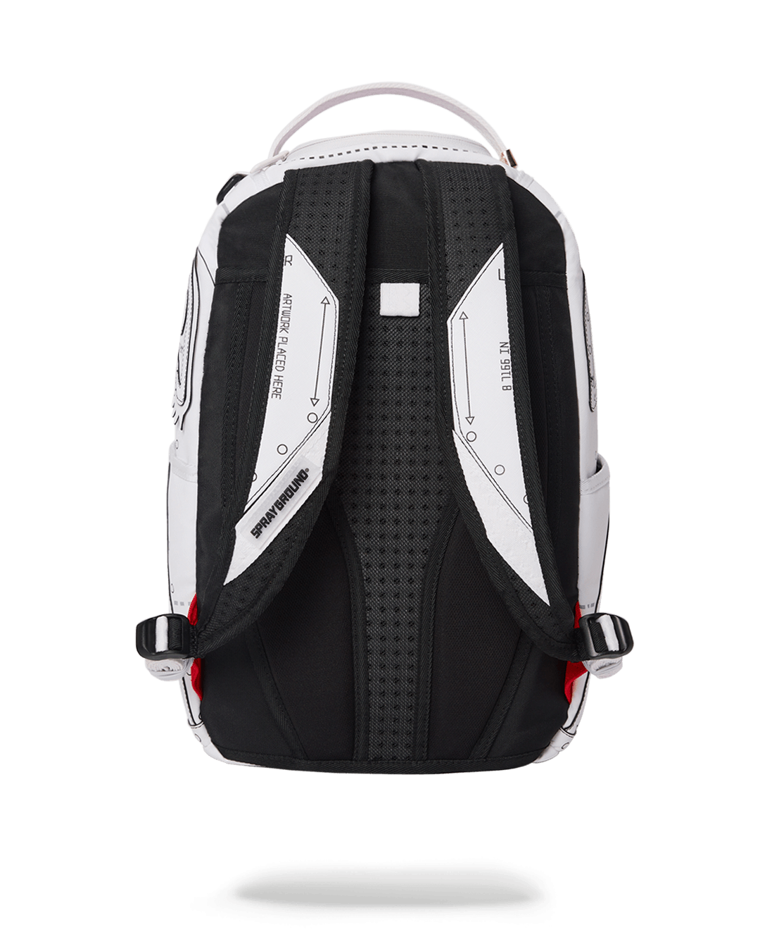 Sprayground Backpack TECHNICAL CUT SEW SHARK White