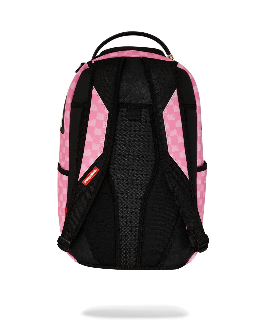 PINK AND BLACK DRIP CHECK DLXSV BACKPACK
