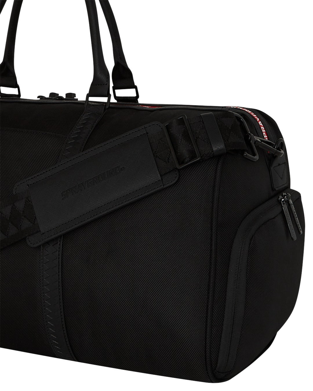 PRINTED ZIPPER SHARK DUFFLE