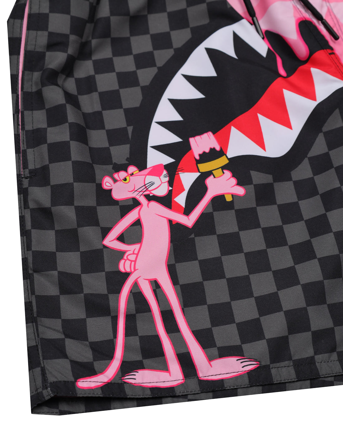 PINK PANTHER UNFINISHED CHECK SWIM SHORT