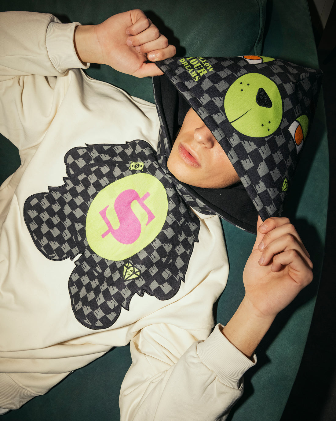 SLIME TAKEOVER TEDDYBEAR HOODIE