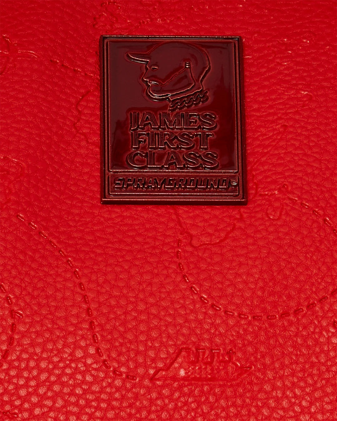 JAMES GLOBAL RED PYRAMID LARGE DUFFLE