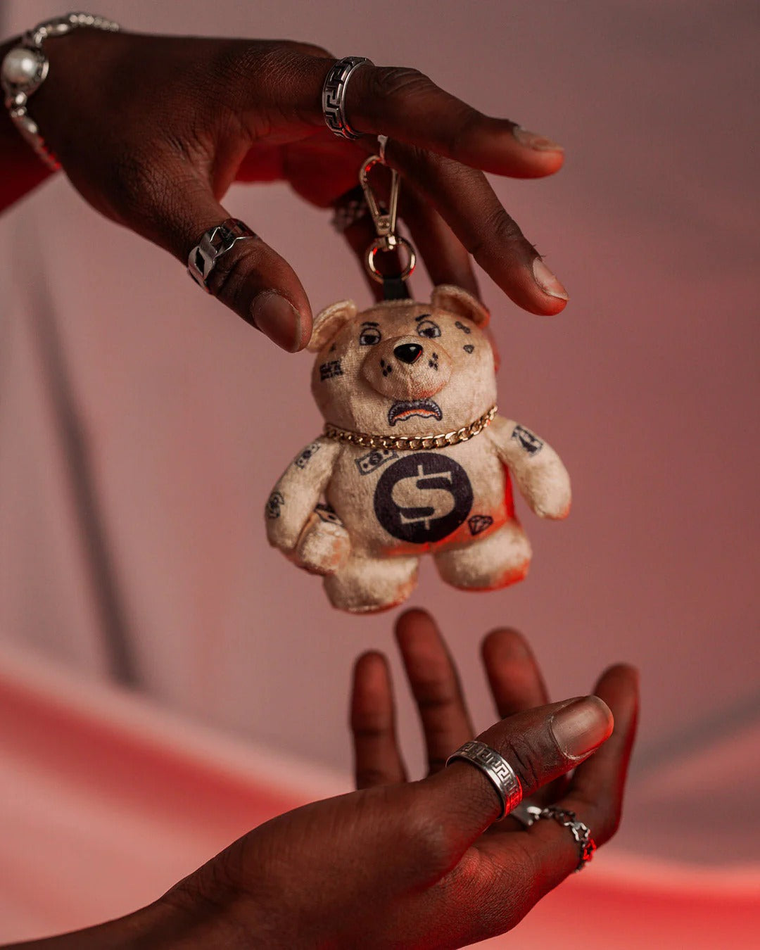 GOLD RUSH BEAR KEYCHAIN